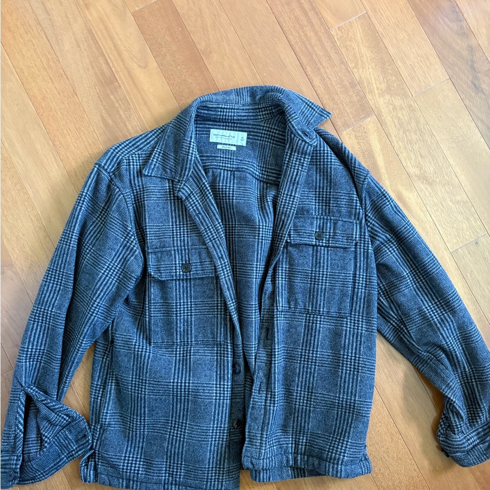 Abercrombie & Fitch Men’s Plaid Flannel Jacket
